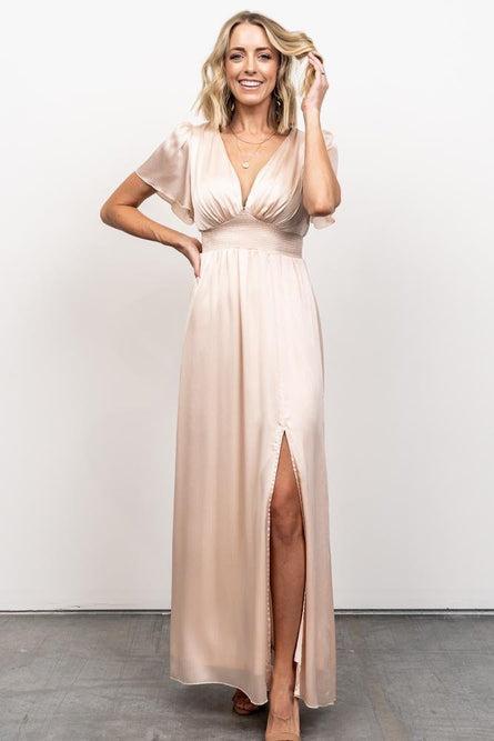 luxurious champagne gown from BalticBorn