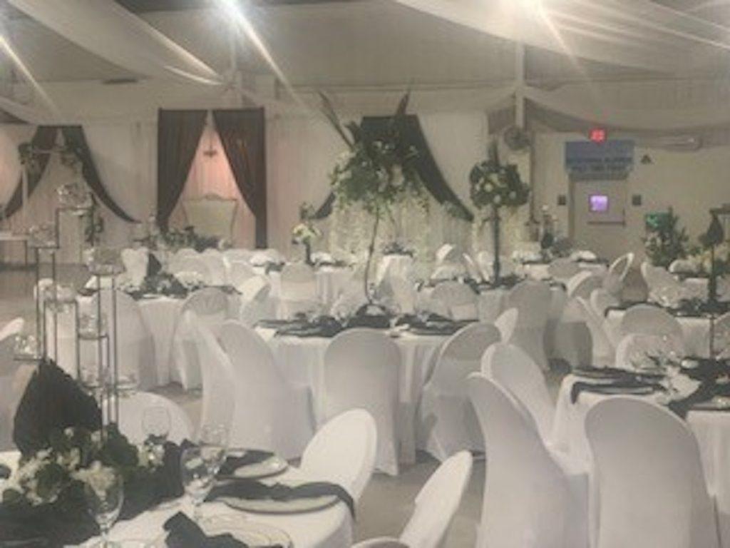 Prima Vista Event center wedding venue set up beautifully for a wedding